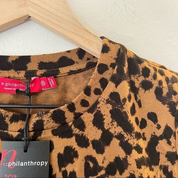 NWT n:philanthropy Jigsaw BFF Leopard Short Sleeve T-Shirt
XS - Picture 6 of 6